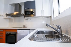 Réfrigérateur, micro-ondes, four, lave-vaisselle