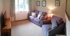 Smart TV, DVD player, books, stereo