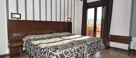 Desk, blackout curtains, soundproofing, iron/ironing board