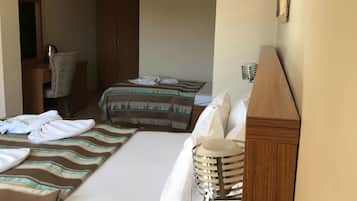 Triple Room | Premium bedding, free minibar items, desk, iron/ironing board