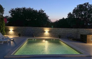Una piscina riscaldata