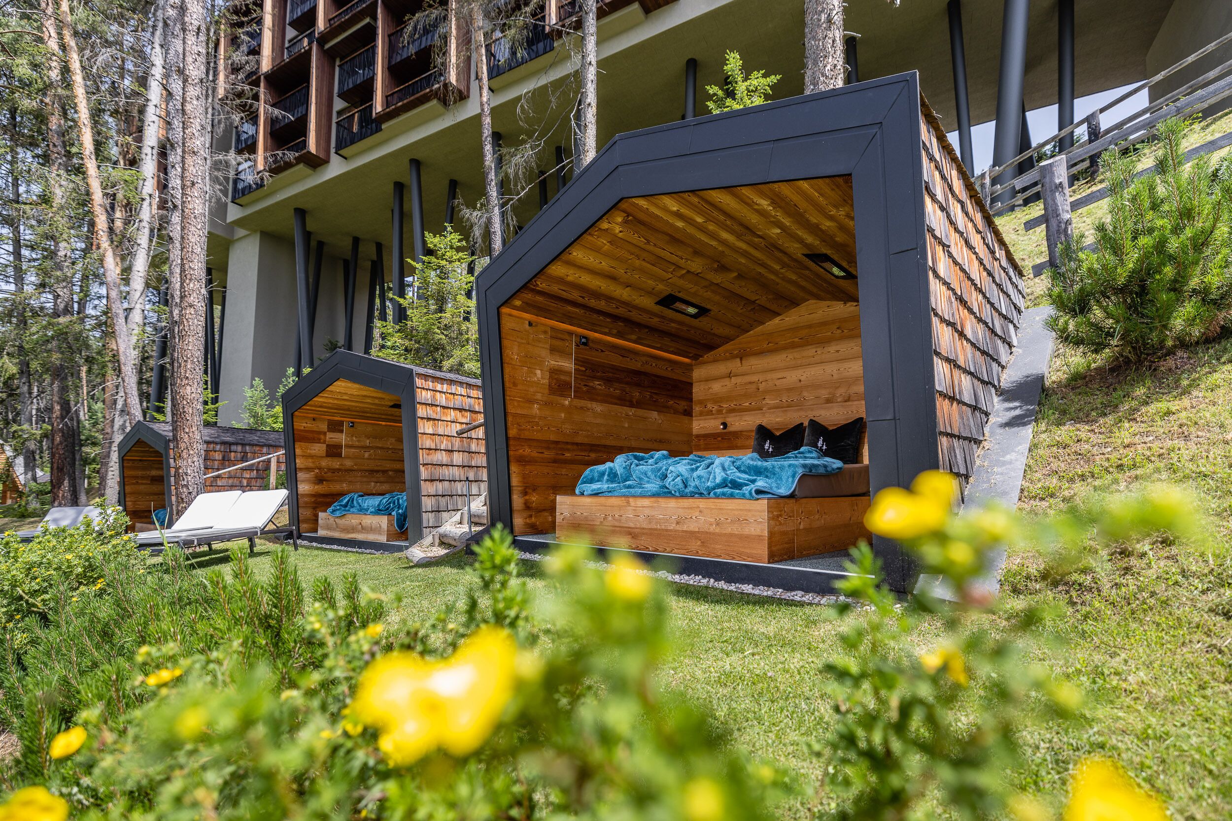 Behandlungsräume für Paare, Sauna, Whirlpool, Dampfbad