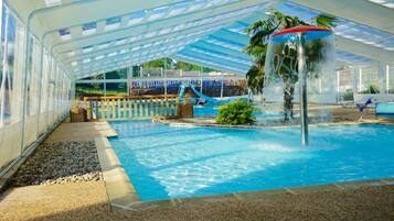 Indoor pool, seasonal outdoor pool
