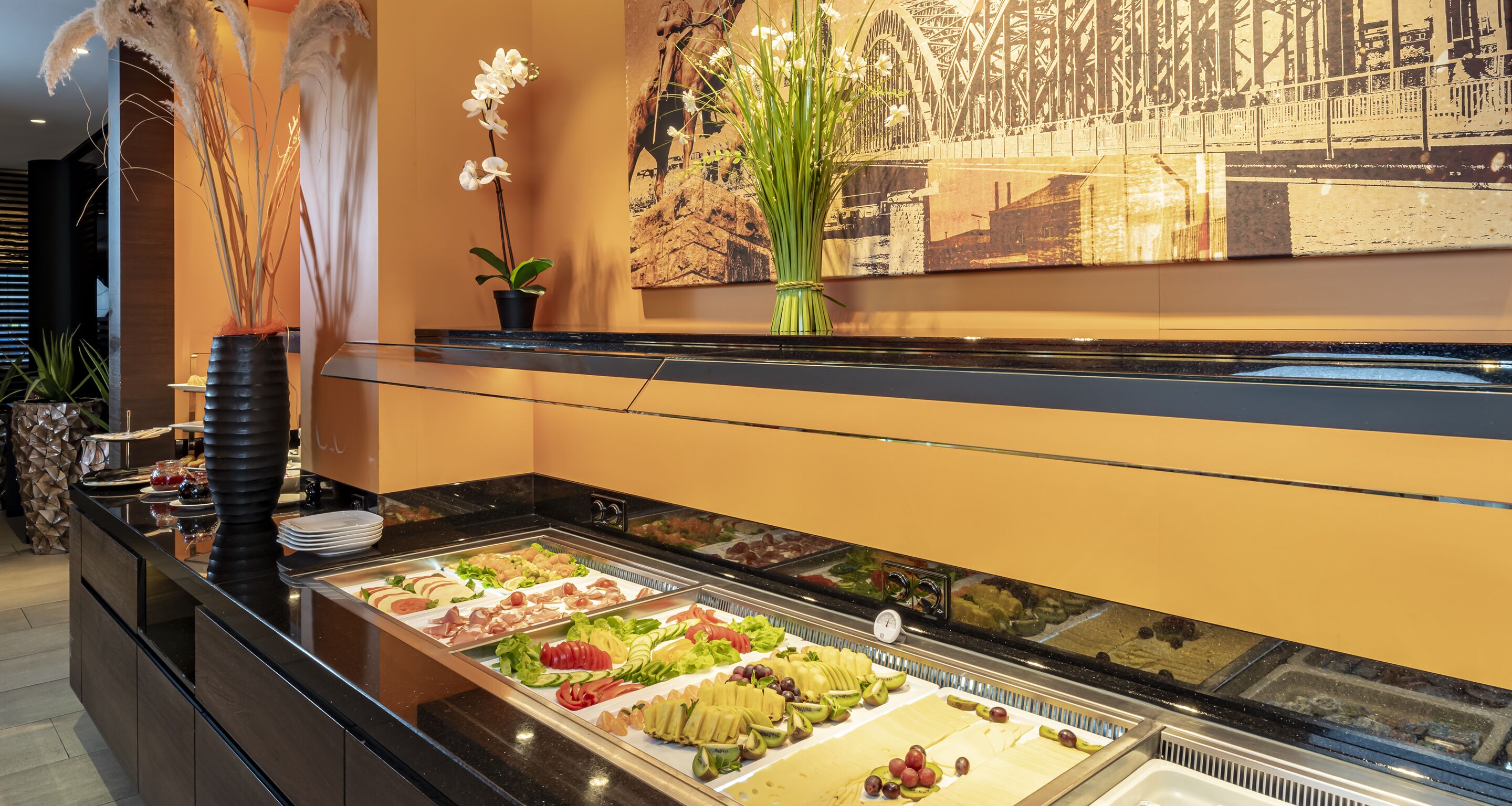 daily buffet breakfast (eur 17.00 per person)