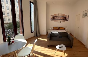 Comfort Studio, Beachside | 1 bedroom, down duvets, in-room safe, individually decorated