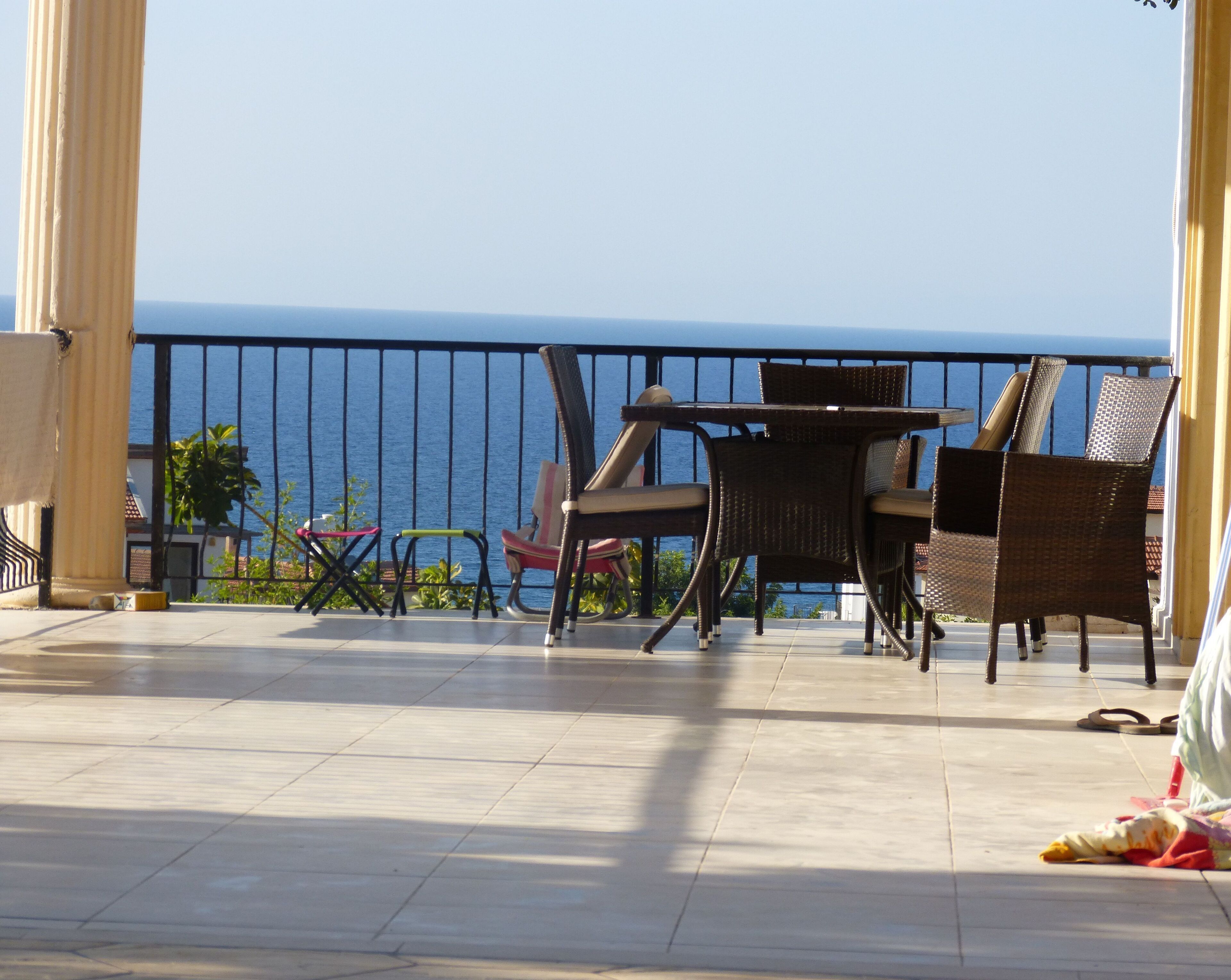 Meeresblick von der Terrasse