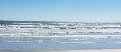 Vlak bij het strand