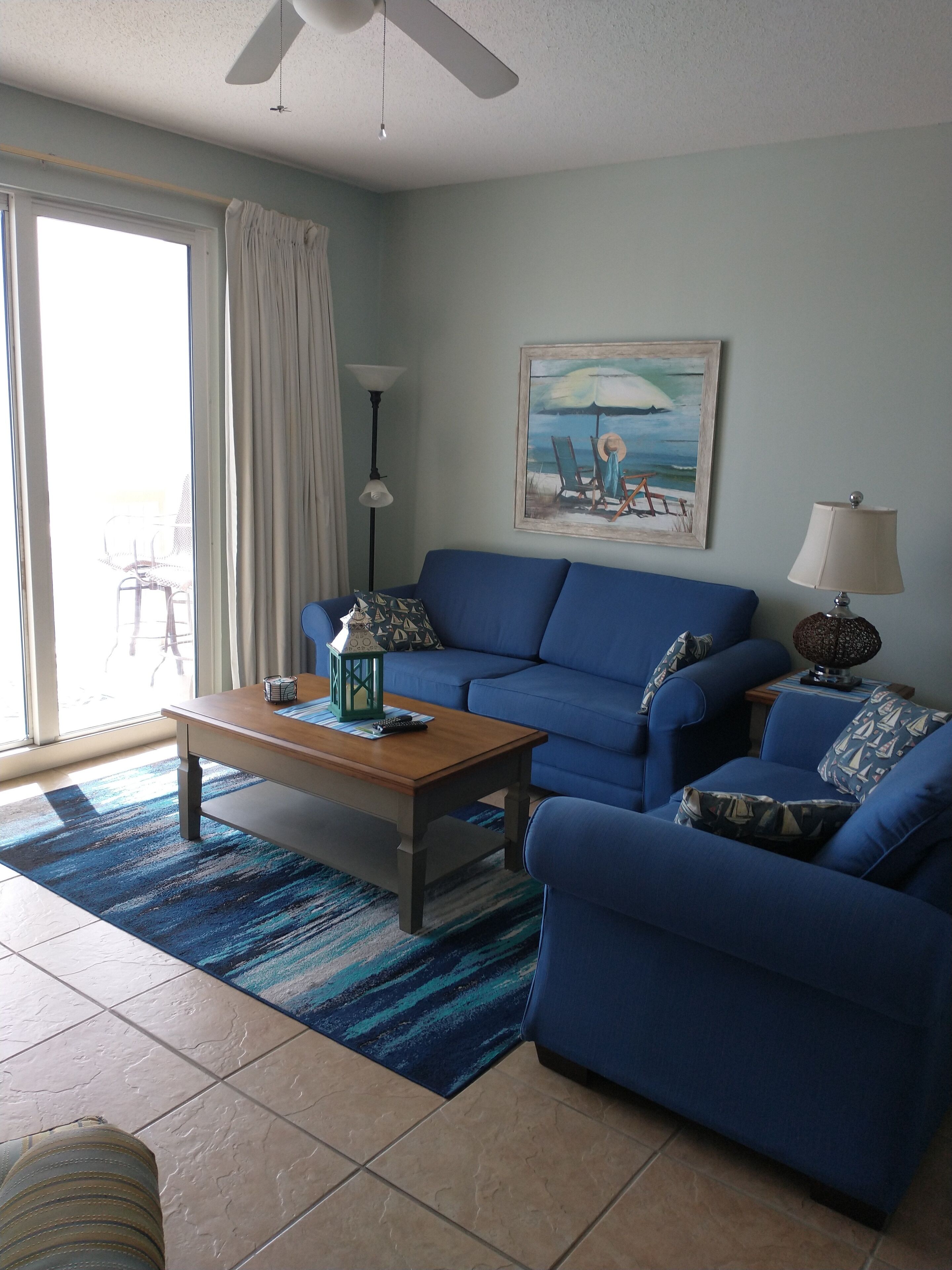 TV, DVD player, video library