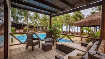 Quarto casal ou duplo luxo | Varanda coberta