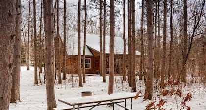 Abgeschiedene, private Hütte, versteckt in Red Pines am Keuka-See
