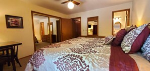 2 bedrooms, iron/ironing board, WiFi, bed sheets