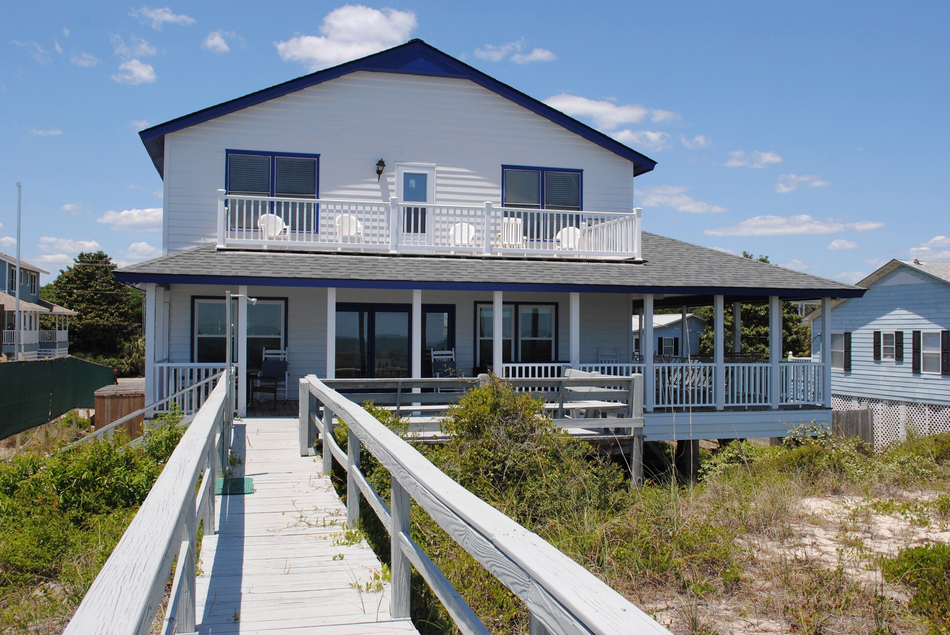 Oceanfront house at North Litchfield Beach in Pawleys Island.