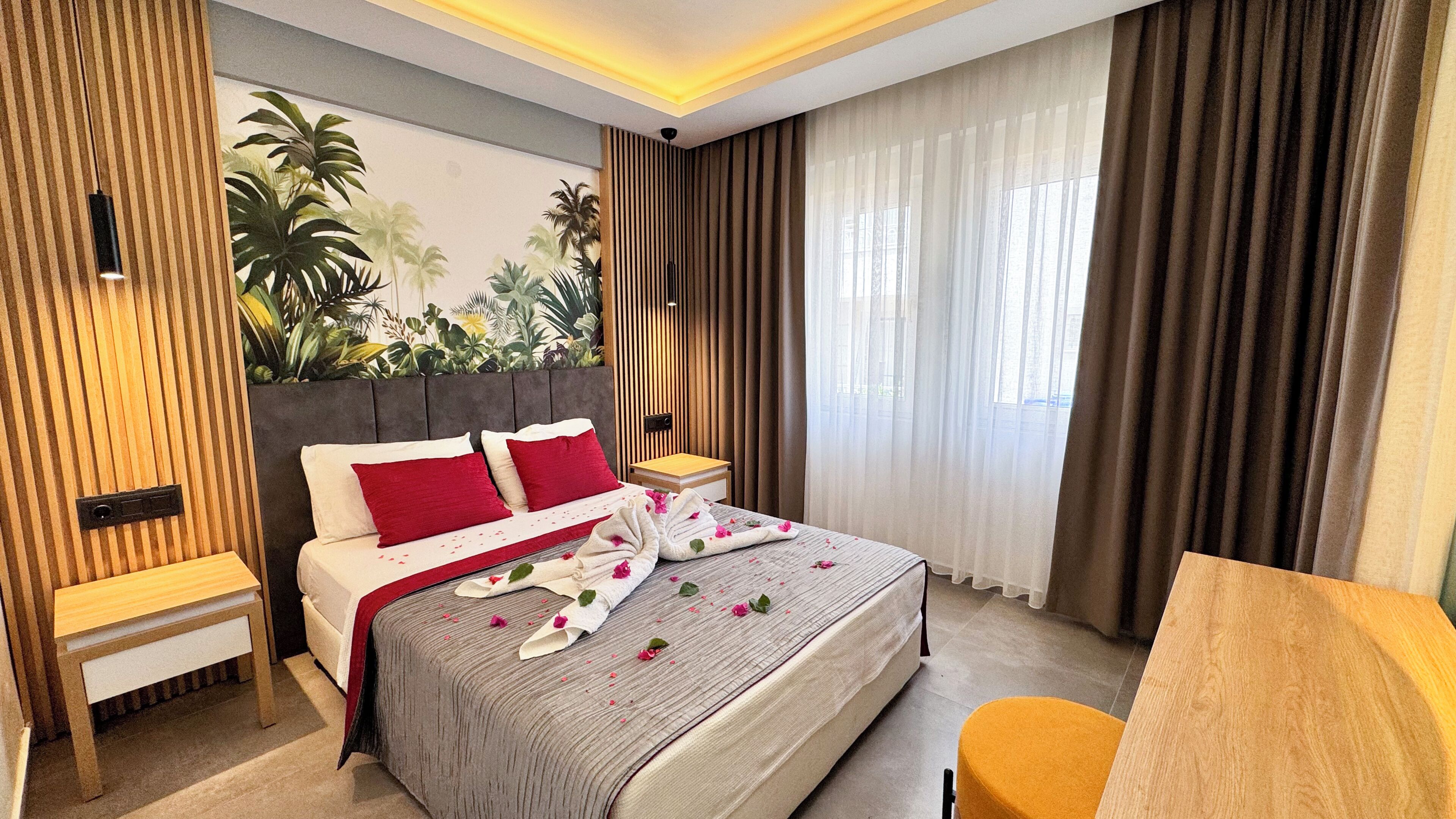 1 غرفة نوم ومكتب وتجهيزات عازلة للصوت وواي فاي مجانًا