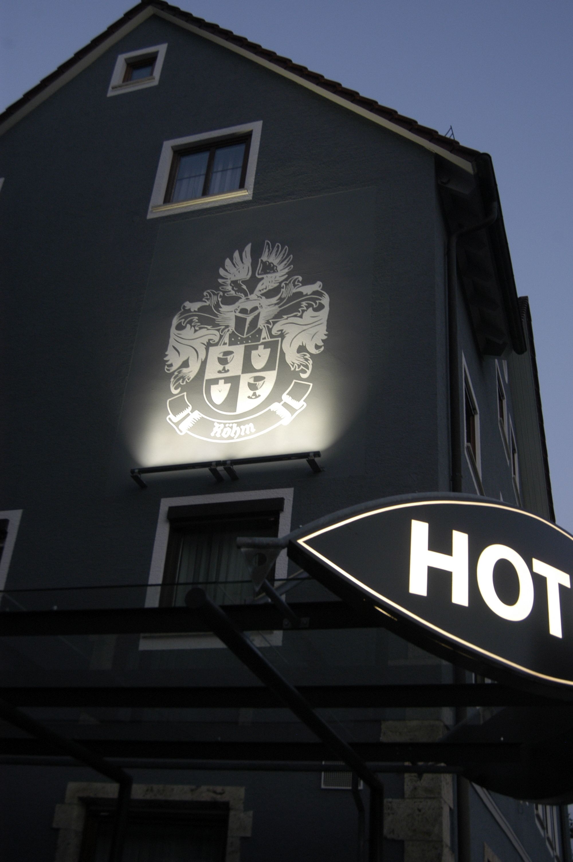 front of property – evening/night