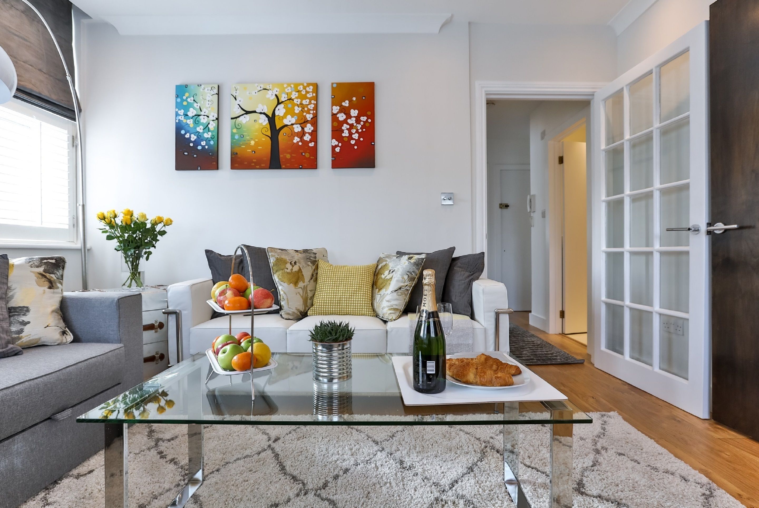 Doppelzimmer, 2 Schlafzimmer | Wohnzimmer | Flachbildfernseher