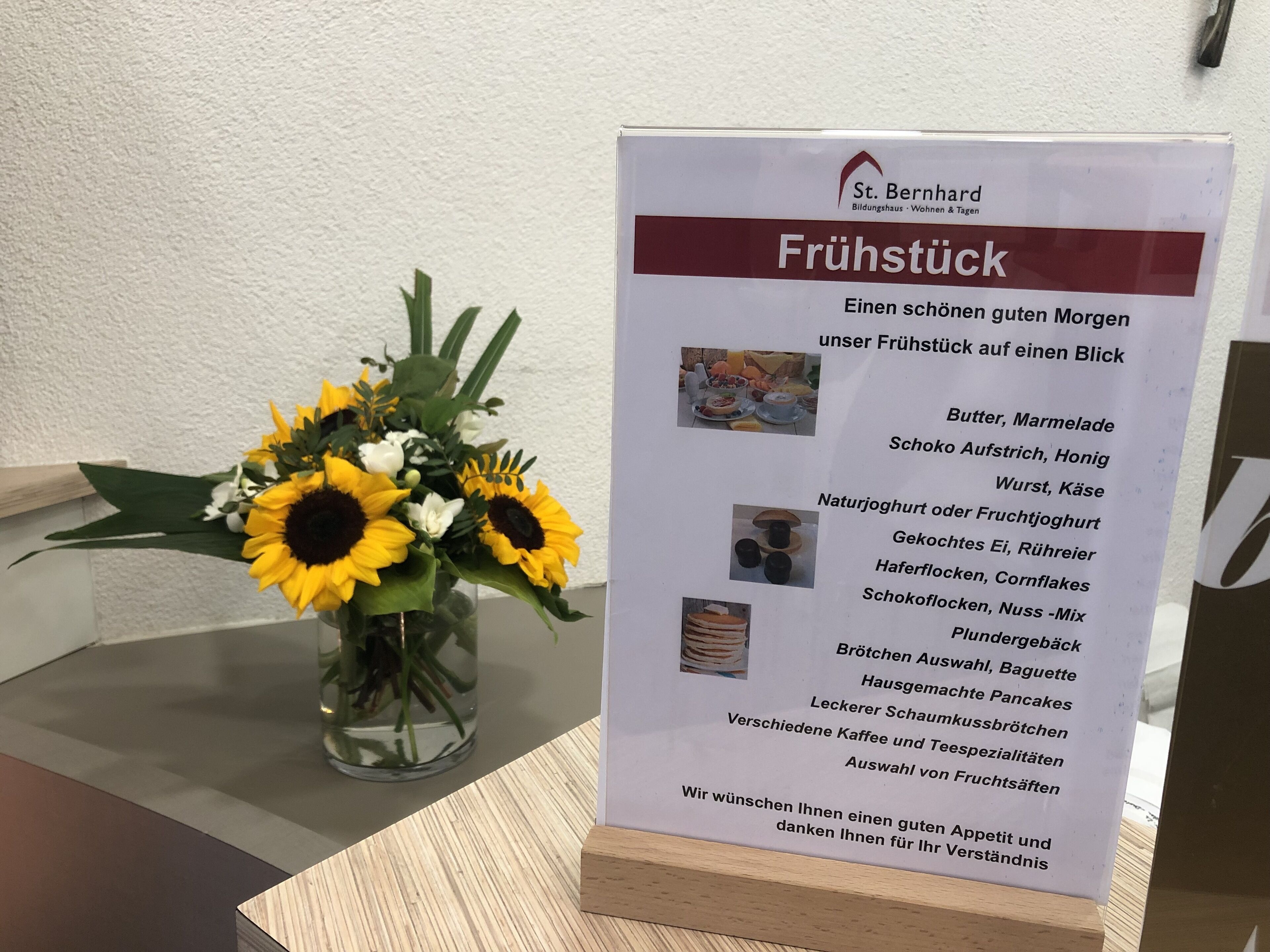 daily buffet breakfast (eur 15.50 per person)