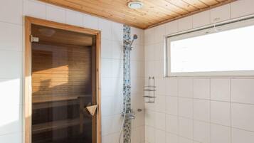 Hair dryer, bidet, towels