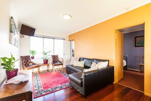 Basic Apartment, 1 Bedroom | Living room | 40-inch flat-screen TV with digital channels, TV - ELEANOR, 1BDR Fitzroy North Apartment (Fitzroy North)