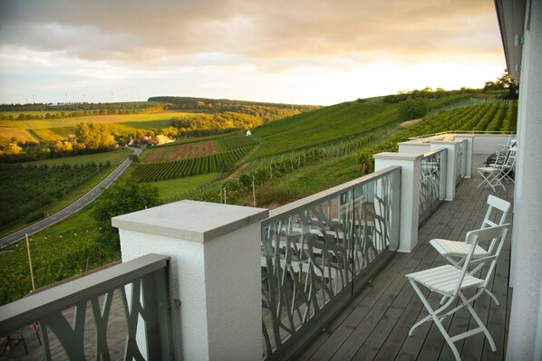 Standard Double Room, Balcony | Balcony - Trautwein - Das Winzerhotel am La Roche (Flonheim)