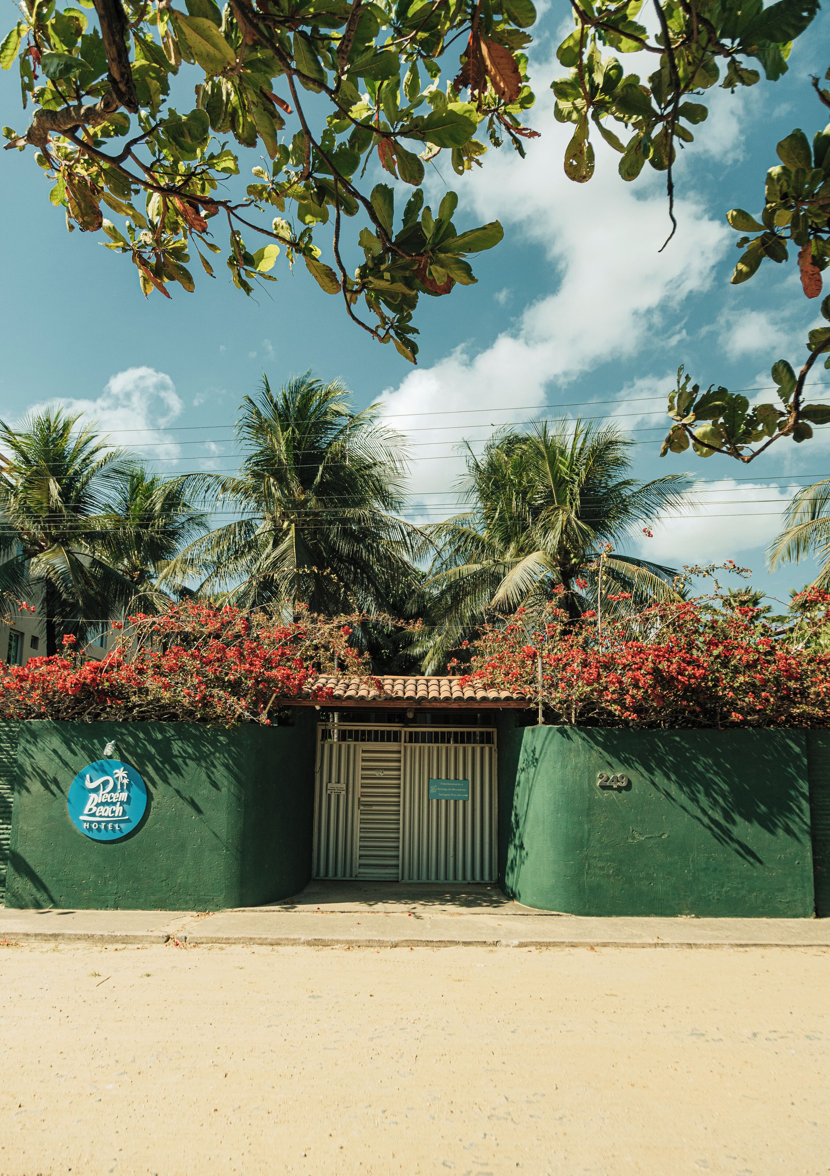 Façade de l’hébergement