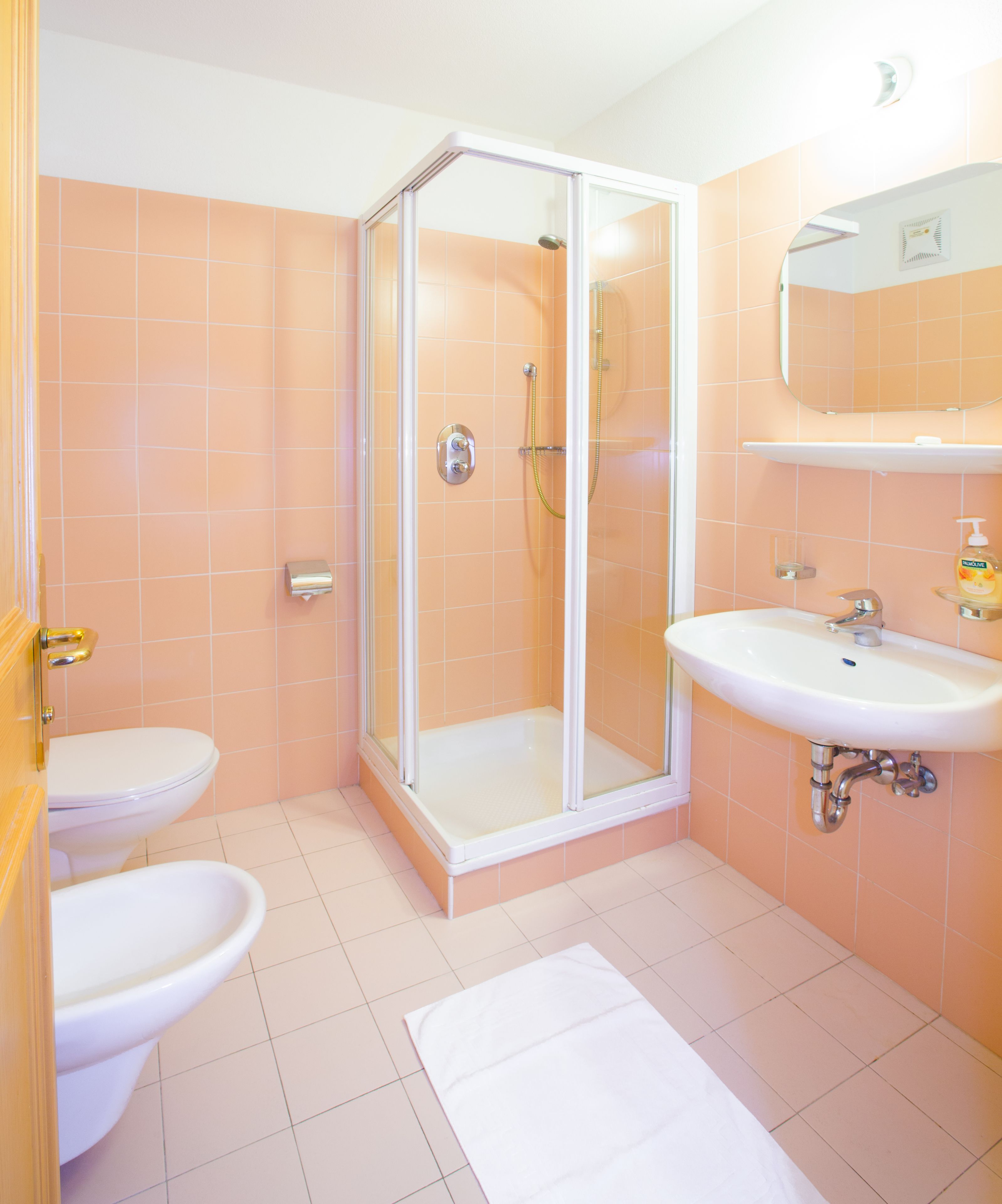 free toiletries, hair dryer, towels