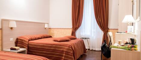 Egyptian cotton sheets, premium bedding, down duvets, minibar