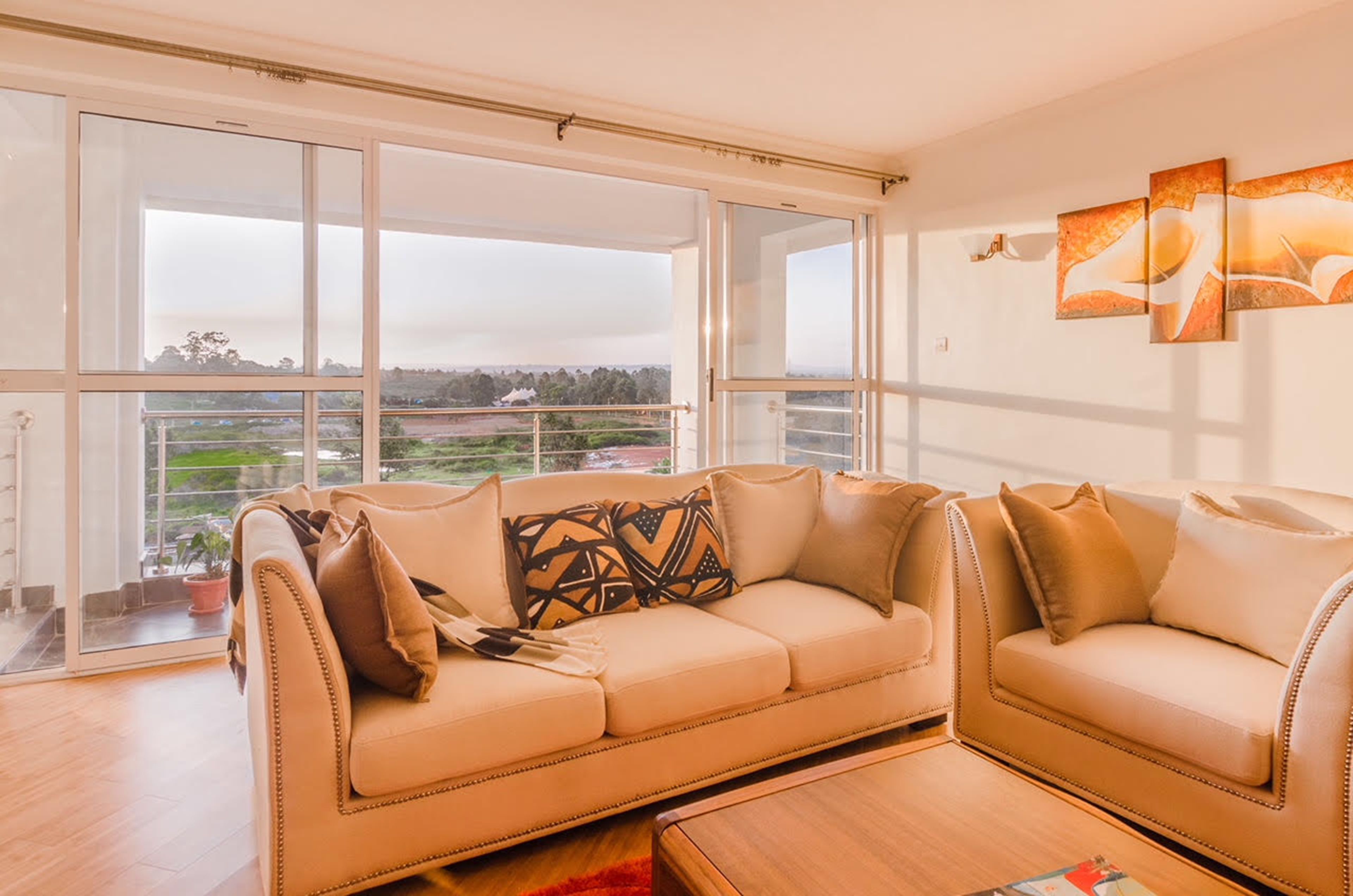 Luxury Apartment, 1 Bedroom | Living area | Flat-screen TV