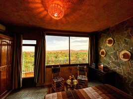 Panoramic Double Room, 1 Queen Bed, Balcony, Garden View | Desk, soundproofing, free WiFi