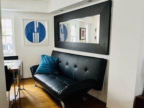 Smart TV, DVD player, books