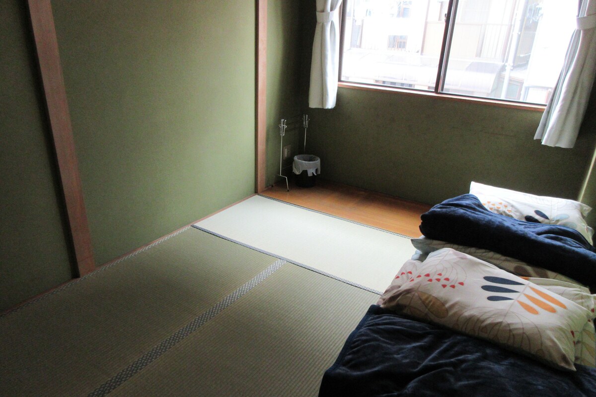 Traditionele kamer (Japanese, 6 Tatami Mats, 2 Guests) | Gratis wifi