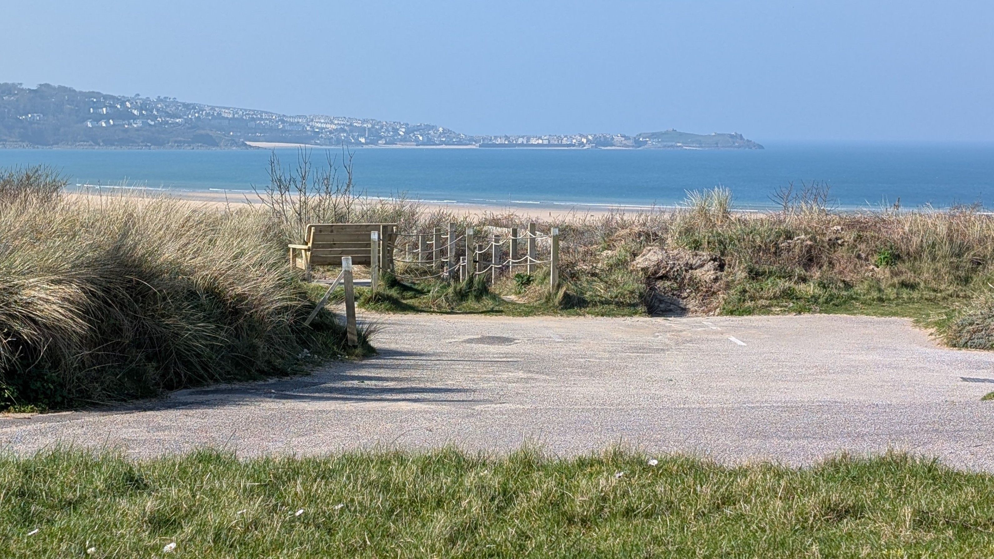 Vlak bij het strand