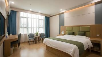 Blackout curtains, iron/ironing board, free WiFi