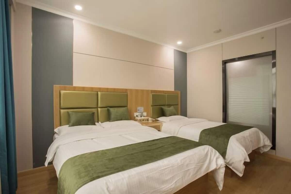 Blackout drapes, iron/ironing board (on request), WiFi (free)