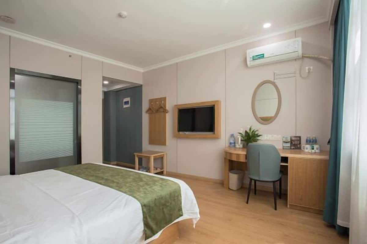 Blackout drapes, iron/ironing board (on request), WiFi (free)
