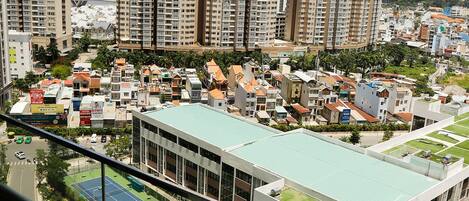 Design Apartment, 1 Bedroom, Microwave, City View | View from room