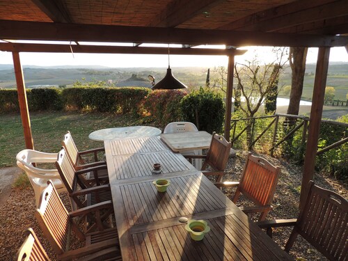 Private villa with swimming pool and spectacular views of Siena