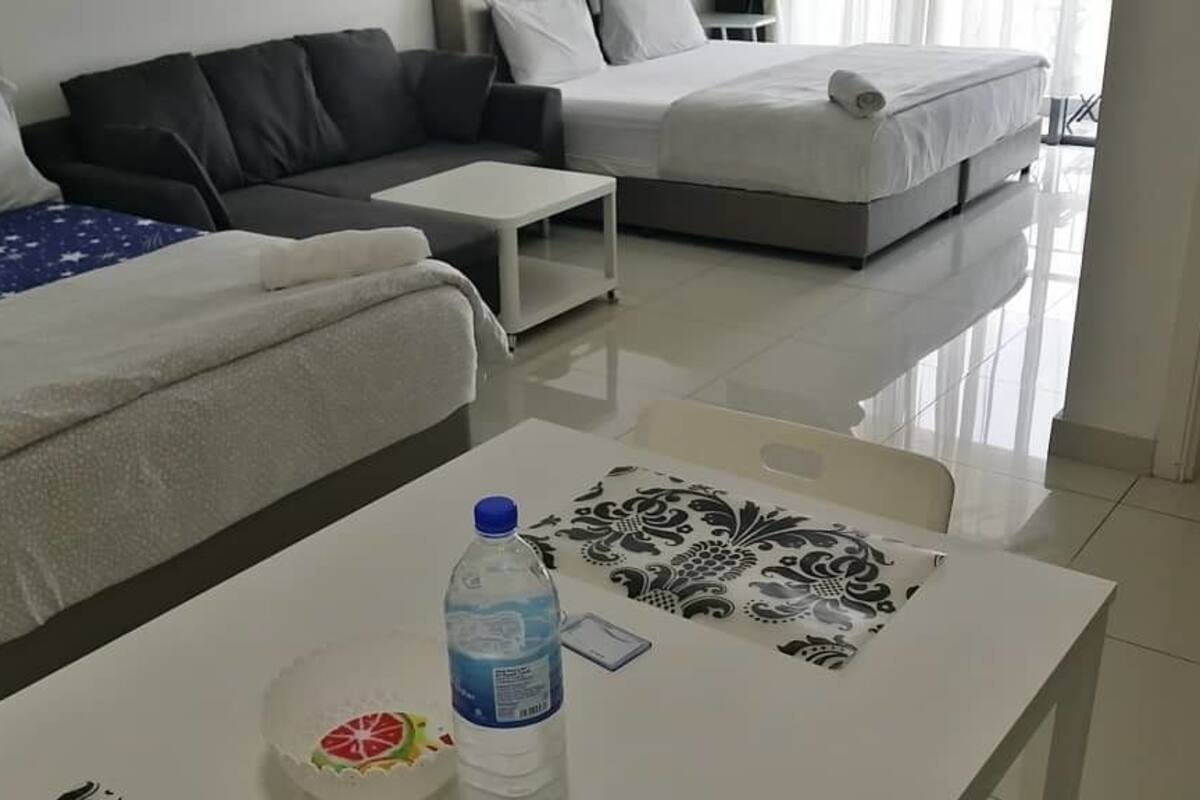 Premium bedding, blackout drapes, iron/ironing board, free WiFi