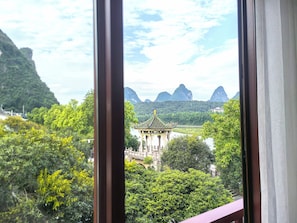Luxury Double Room, River View | View from room - Yangshuo Riverview Hotel (Guilin)