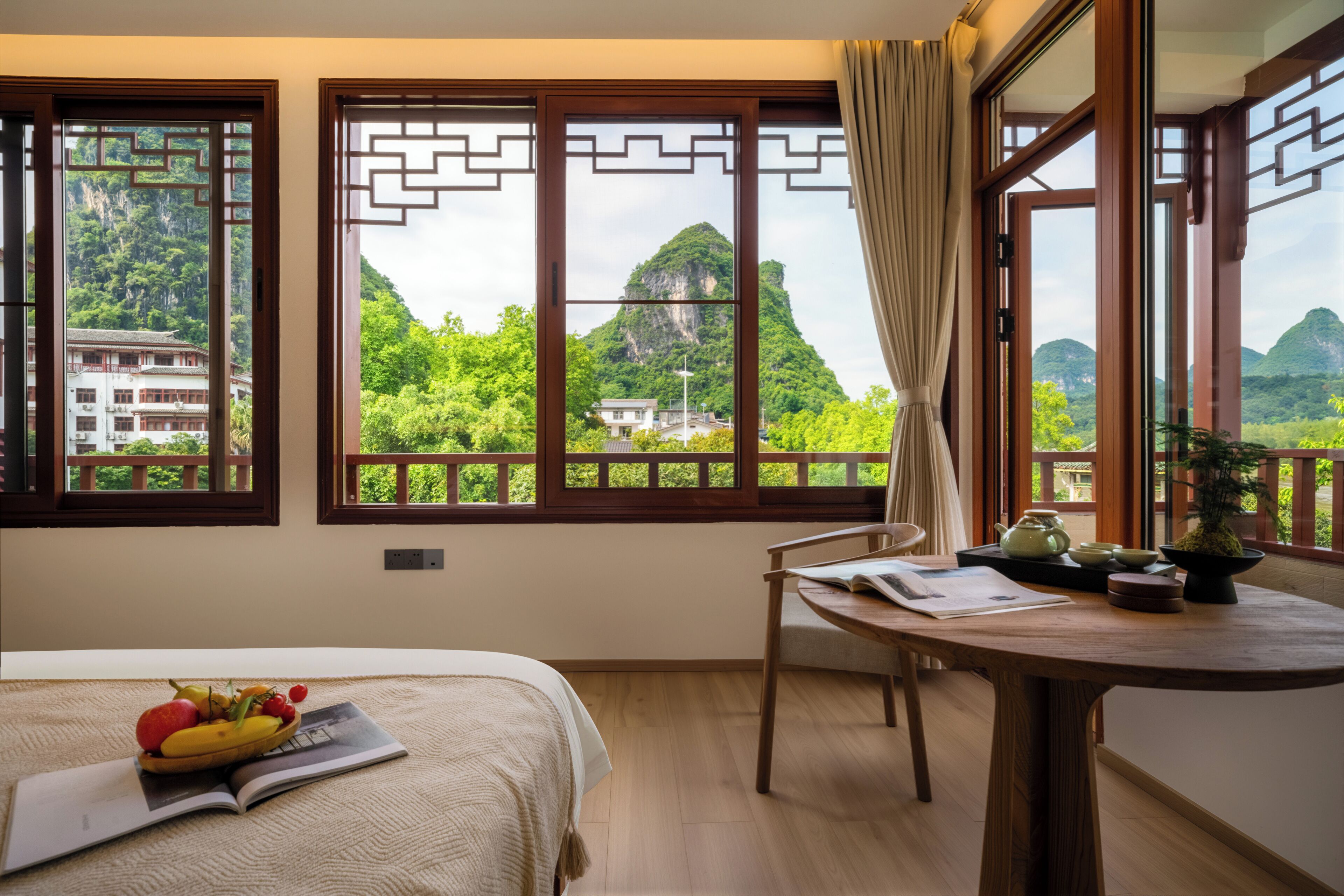 Luxury Double Room, River View | Premium bedding, desk, blackout drapes, soundproofing