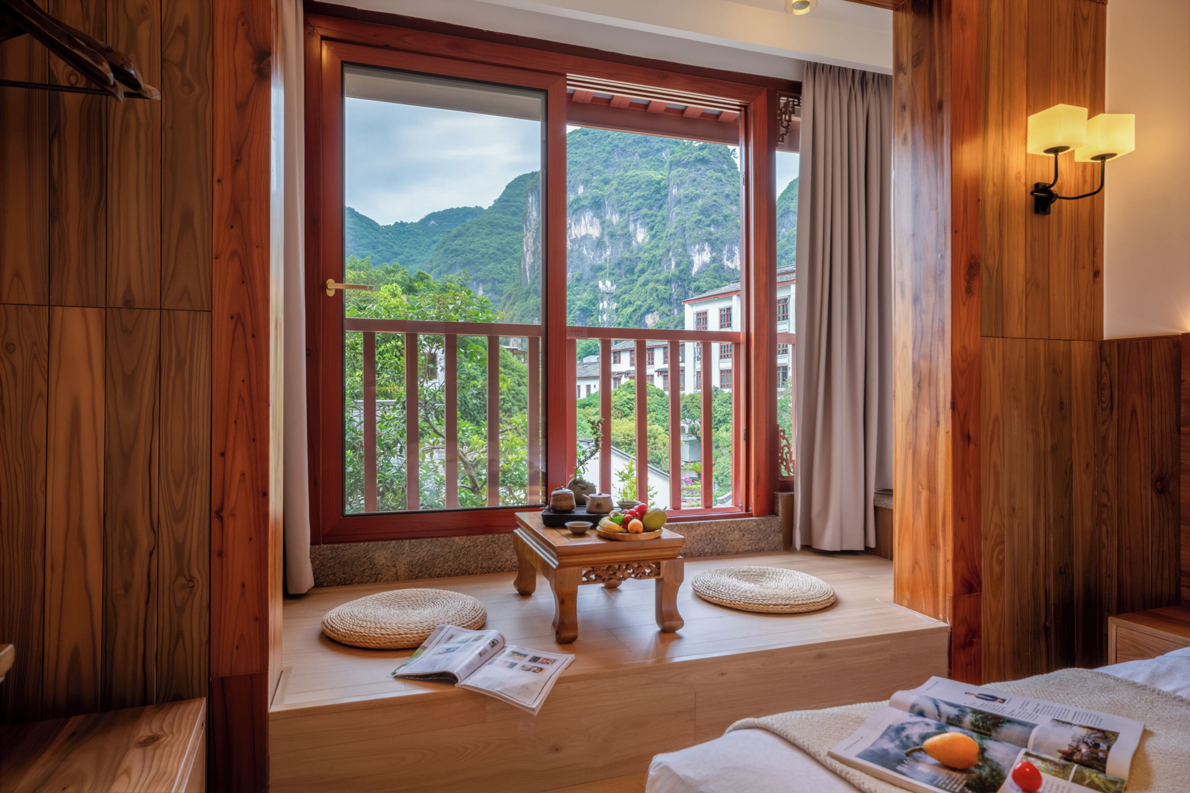 Chambre avec lits jumeaux, vue sur la montagne | Vue de la chambre