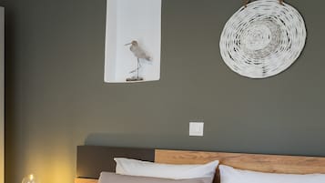 Vila, 2 quartos, piscina particular, vista para o mar (Galatea) | Roupas de cama premium, cofres nos quartos, individualmente mobiliados