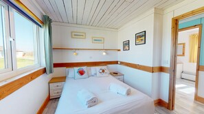 1 bedroom, iron/ironing board, travel crib, internet