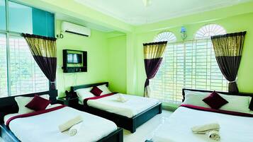 Family Studio | Down comforters, in-room safe, individually decorated