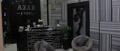 Sitteområde i lobbyen