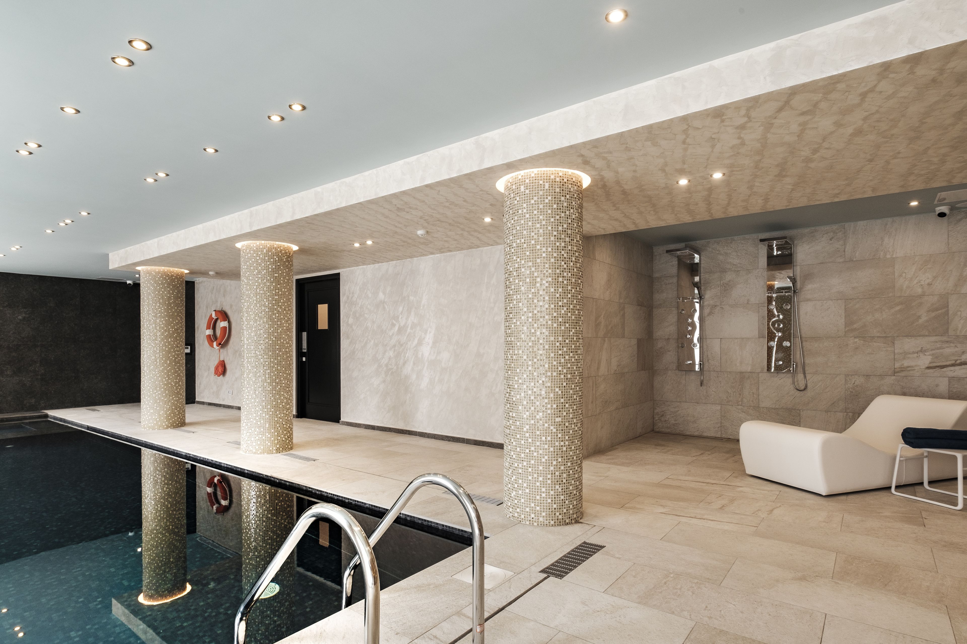 Indoor pool, 2 outdoor pools, open 8:00 AM to 8:00 PM, pool umbrellas