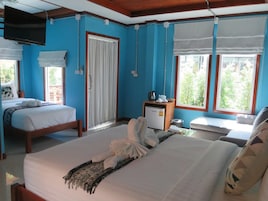 In-room safe, blackout drapes, cribs/infant beds, rollaway beds