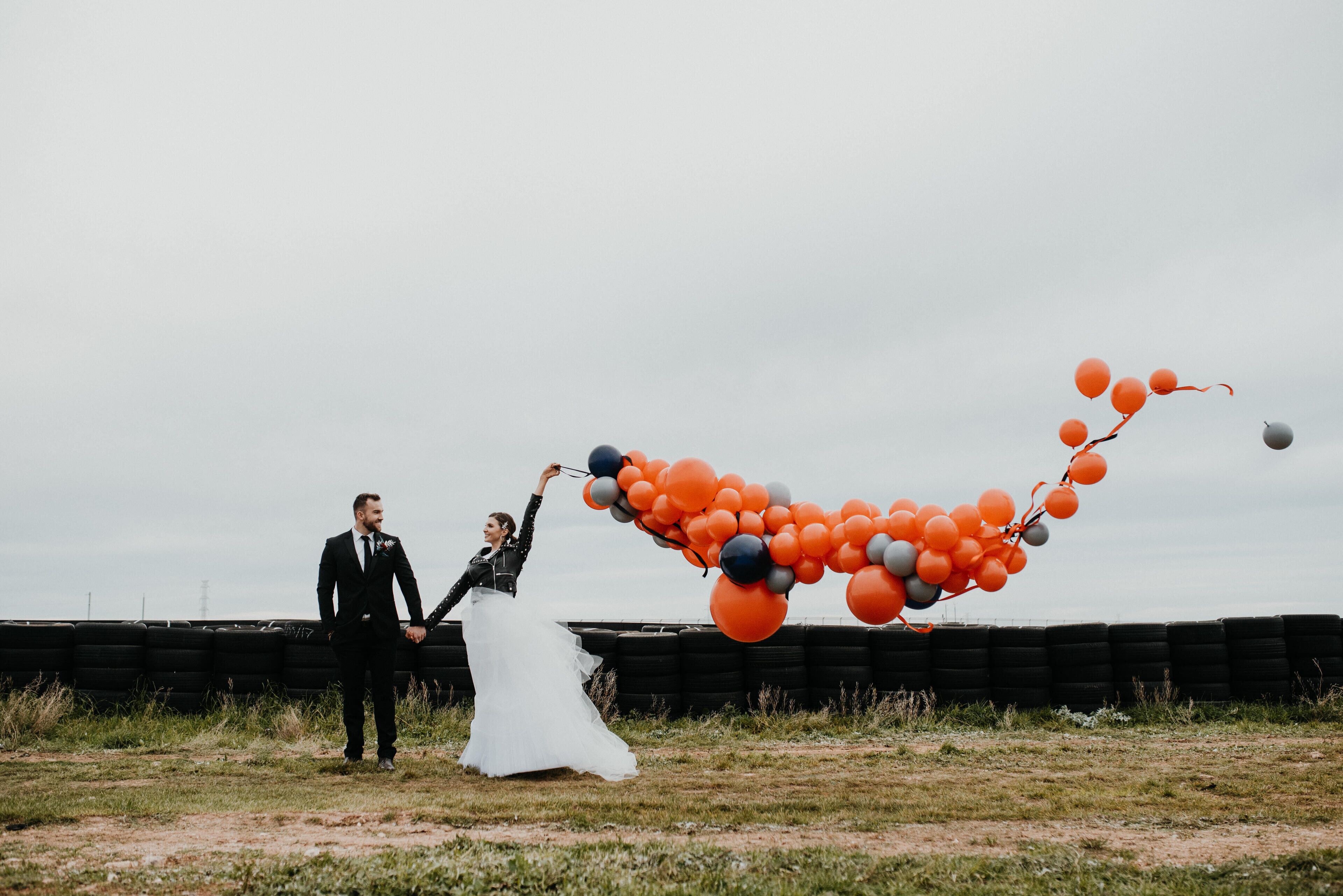 outdoor wedding area