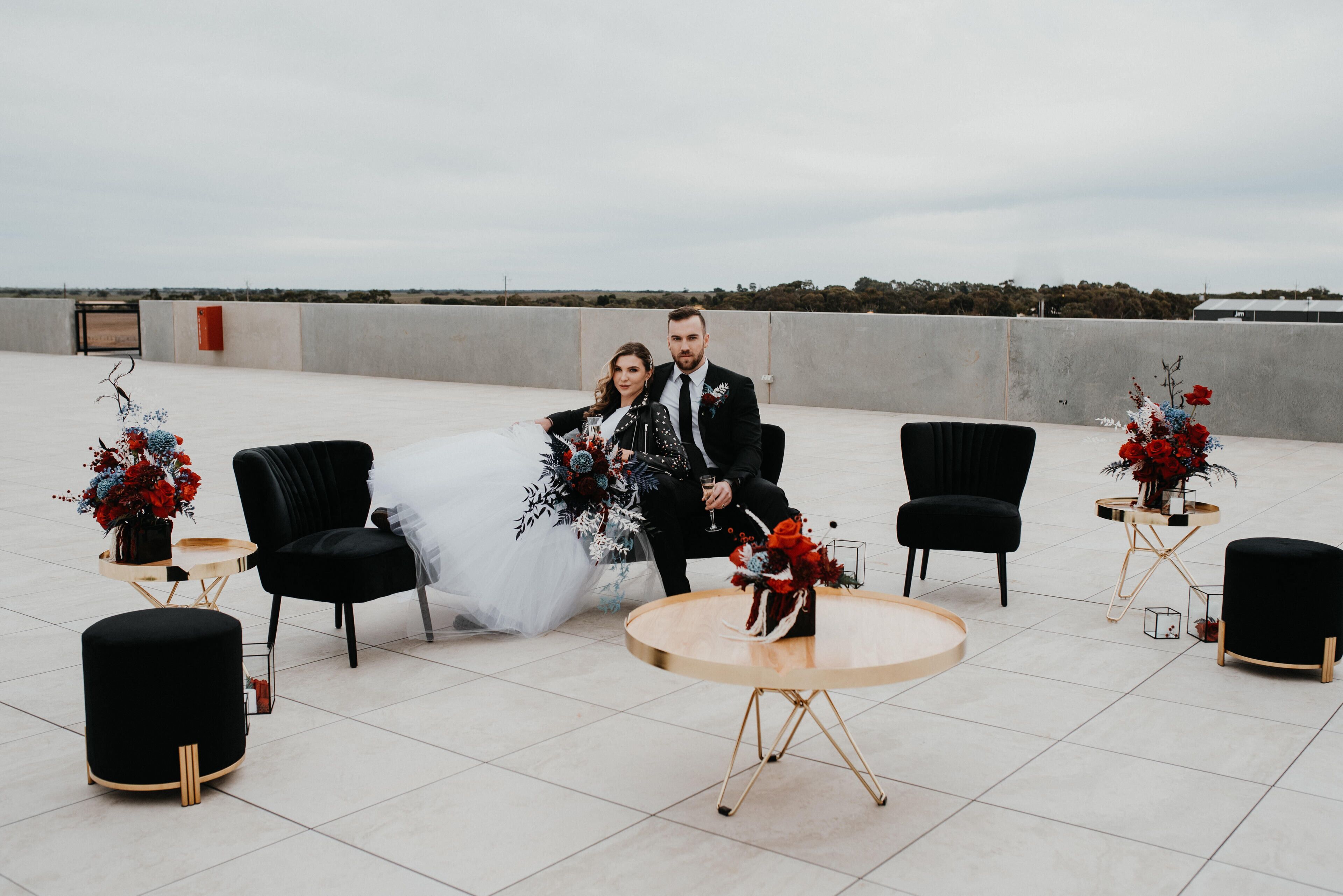 outdoor wedding area