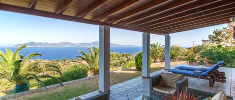Elite Villa, 2 Bedrooms, Sea View, Garden Area | Terrace/patio