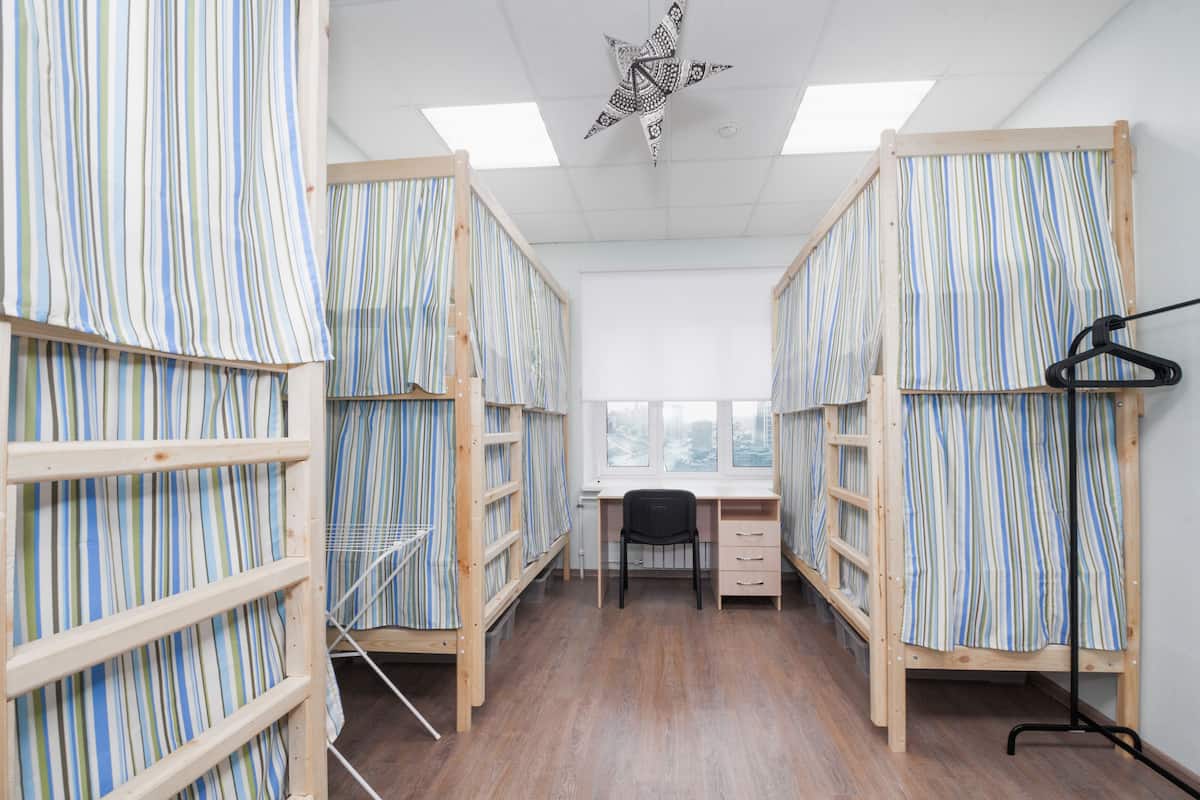 Economy Shared Dormitory, Mixed Dorm (8 beds (2) | Peralatan tempat tidur premium, meja, seterika/papan seterika